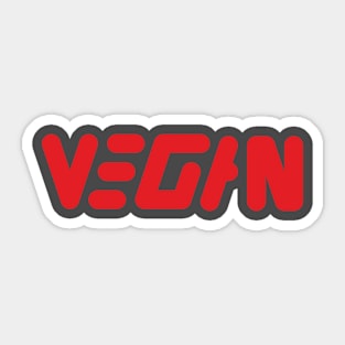 Vegan logo Sticker